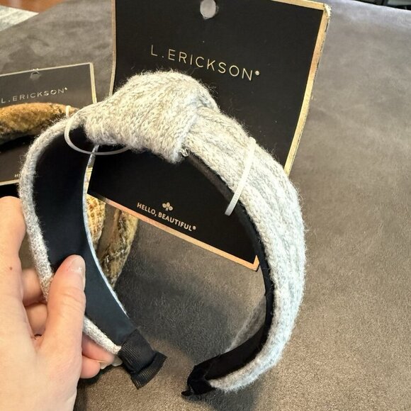 L. Erickson Women's Multicolor Aesthetic Wide Padded Tweed Headband One Size NWT - Picture 6 of 6